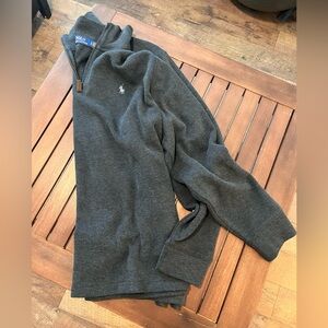 NWOT Polo by Ralph Lauren Men's Gray Q-zip